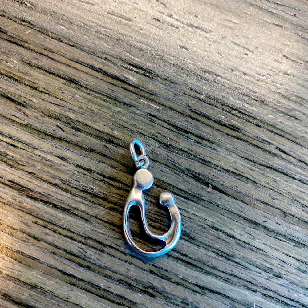 Sterling Silver mother and child charm